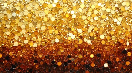 Golden glitter background with shiny and sparkling effect for festive design