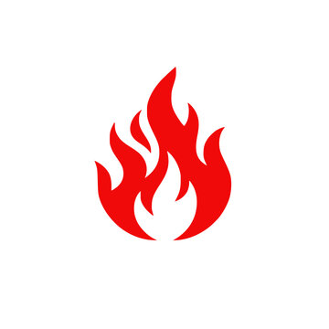 Fiery Inferno: A vibrant red flame dances with dynamic energy, illustrating passion, danger, and the raw power of nature. 