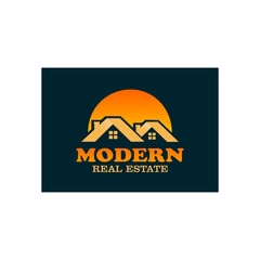 Modern home real estate logo designed with maximum attention to detail