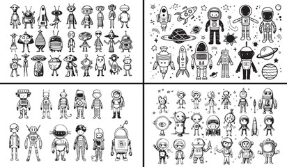 people doodle vector, professional characters illustration, occupations sketch set, working community design, cartoon professionals art, lifestyle and work vector, social people illustration, teamwork