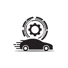 EV Security Shield Icon with Padlock — Electric Vehicle Safety and Protection Symbol