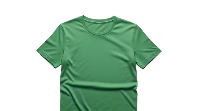 Brightly illuminated green athletic garment presented against a solid black background