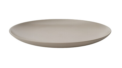 Minimalist Beige Ceramic Dinner Plate