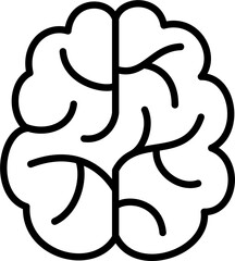 Brainstorming ideas, innovations concept, learning  new skills vector illustration with two cerebral hemispheres.