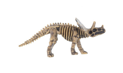Dinosaur toy isolated on white background