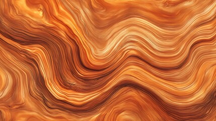 Abstract brown and orange marble texture background with wavy pattern design