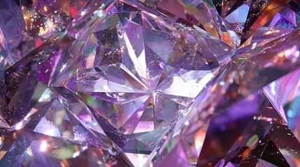 Abstract Faceted Gemstone Pattern