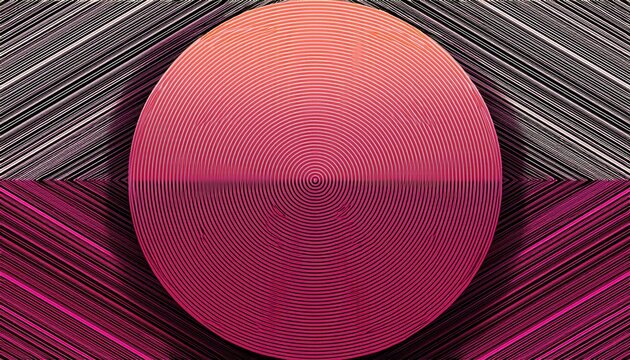 abstract geometric posters with retro geometric pattern background abstract circle triangle and square lines art for trendy geometric pattern background in op art - Powered by Adobe