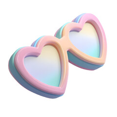 Two pastel clay interlocked hearts representing unity and romantic connection