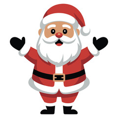 santa claus with a bag