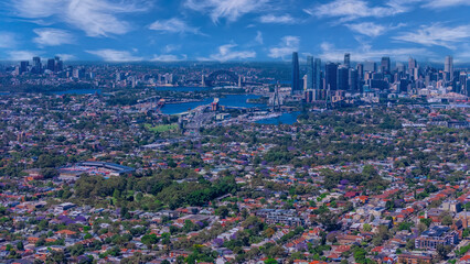 Wentworth Point a suburb in western Sydney newly built residential high rise apartments area on...