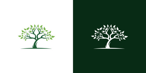 tree logo design vector illustration