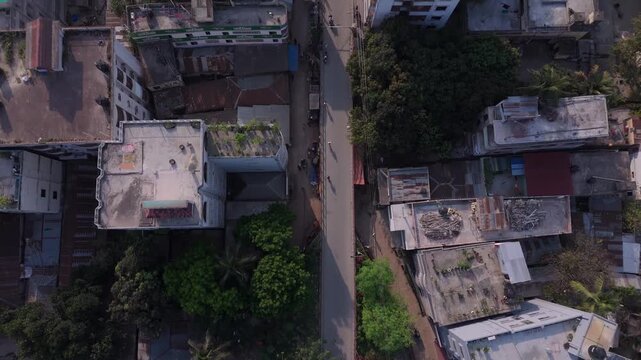 Aerial View of Sirajganj Town, Bangladesh &ndash; Urban Landscape by the Jamuna River