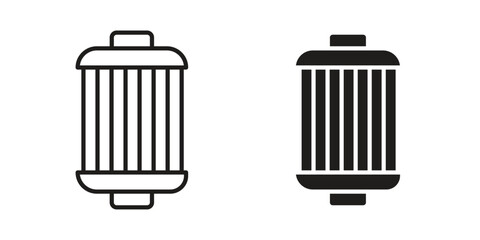 Air filter icon on white background. Stock vector icon