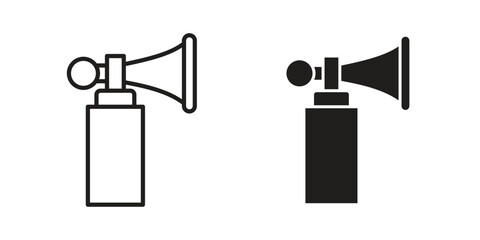 Air horn icon on white background. Stock vector icon