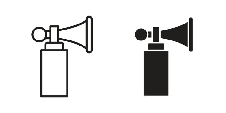 Air horn icon on white background. Stock vector icon