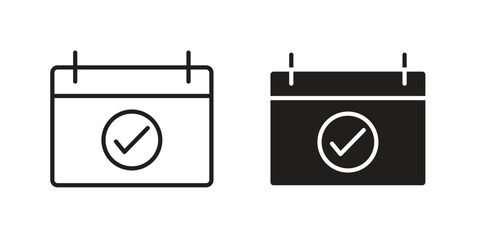 Appointment icon on white background. Stock vector icon