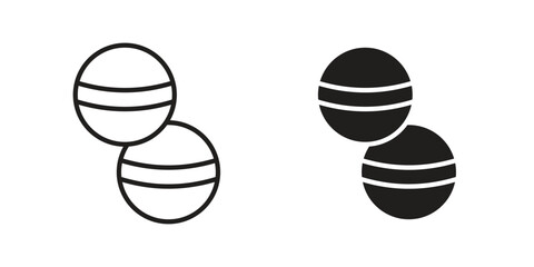 Bath salts bomb icon on white background. Stock vector icon