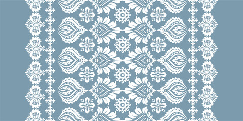 Ethnic Motifs Ikat floral paisley embroidery floral. ikat Saree Sarong oriental pattern traditional.Ikat embroidery style abstract embroidery design for texture,fabric,clothing,wrapping,decoration	
