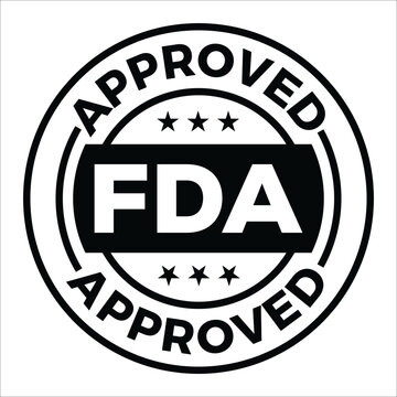  Fda approved stamp design for product safety Vector