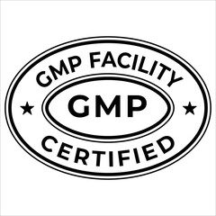 Gmp facility certified stamp Vector