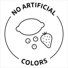 No artificial stamp Vector