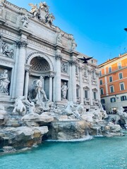 Naklejka premium trevi fountain rome