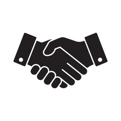 Handshake agreement teamwork solid icon
