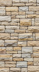 Stone Wall Texture - Neutral Tones and Rectangular Blocks.
