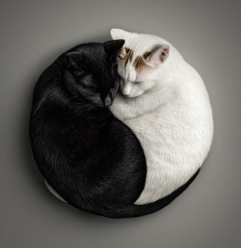 Yin and yang cats