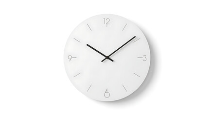 Minimalist White Wall Clock Modern Design for Timekeeping and Home Decor, Elegant Aesthetics