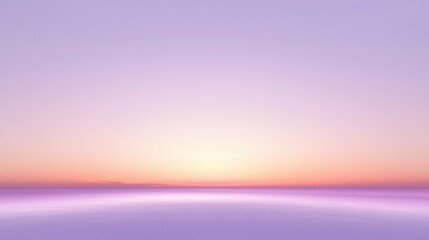 Serene Twilight Horizon with Gradient of Soft Purples and Oranges