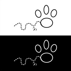 paw print vector