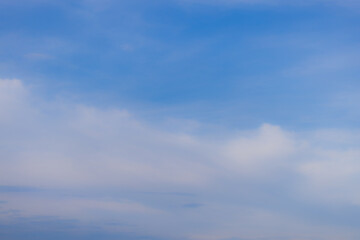 Soft focus cloud and sky background,Soft-focus light blue sky with fluffy white clouds in flowing linear formation, ideal for dreamy, calm, serene, and tranquil backgrounds.