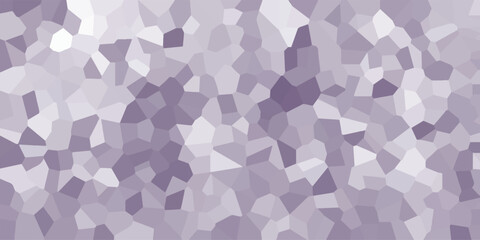 Mosaic-like abstract background in shades of purple and white, composed of irregular geometric polygons creating a faceted, crystalline texture for decorative purposes