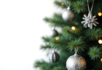 christmas tree isolated on white