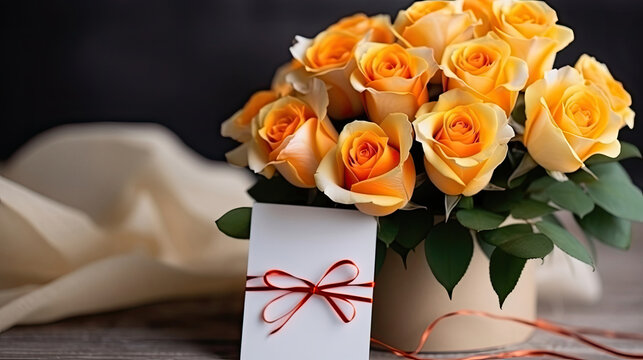 Send stunning yellow roses to brighten someone's day with a thoughtful gift card and a touch of elegance for any occasion - Powered by Adobe