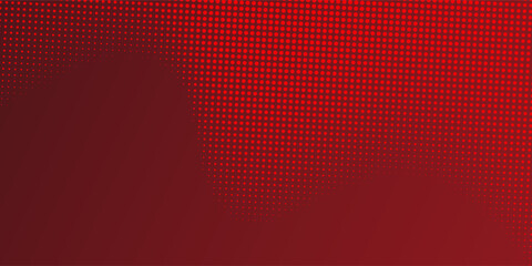 Red gradient with halftone abstract background for backdrop or presentation. Vector Illustration
