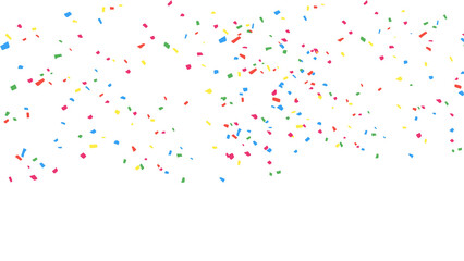 confetti on white background