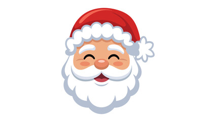Santa Claus: A festive illustration of Santa Claus, with a jolly expression, bushy white beard, and iconic red hat.