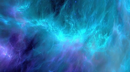 Abstract Colorful Space Nebula