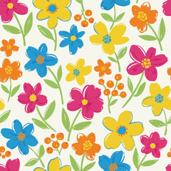 seamless floral pattern © Deen