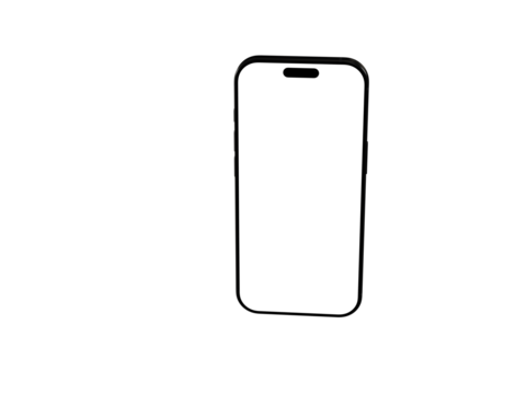 Clean vector illustration of a smartphone outline. Perfect for app icons, websites, and presentations.