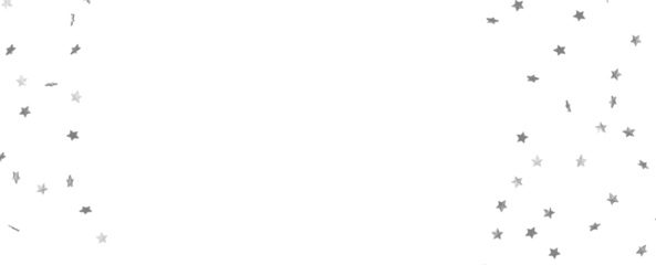 Silver stars border 3d