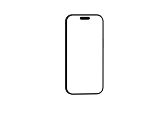 Clean vector illustration of a smartphone. Perfect for app presentations, website design, and mobile interface mockups.