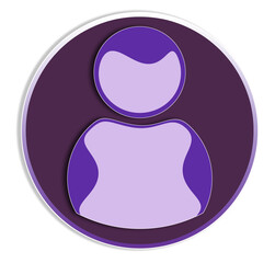 User profile icon vector. Avatar or person icon. Person and Profile, User silhouette isolated on background