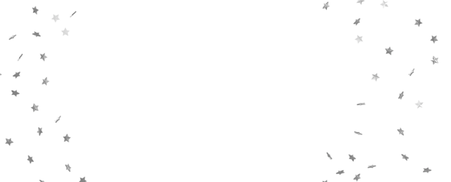 Silver stars border 3d