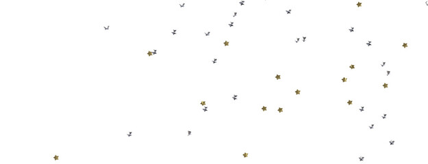 Descendant Christmas Constellations: Mind-Blowing 3D Illustration of Falling Festive Star Patterns