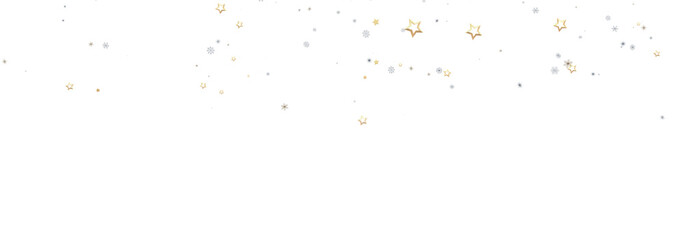 Elegant design with gold and silver stars perfect for holidays, celebrations, and more.