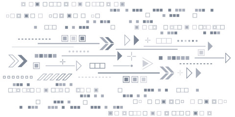 Technological background. Arrows pointer. Business concept. Abstract geometry background. Vector illustration .